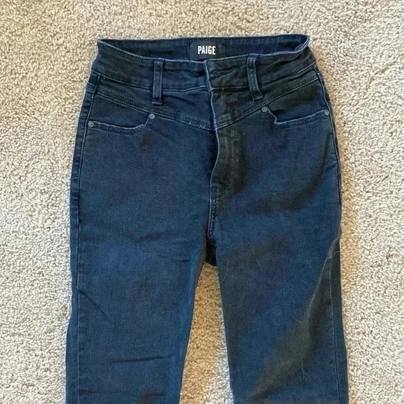 PAIGE Margot Ankle Skinny in Midnight Star (Black) - Picture 5 of 6